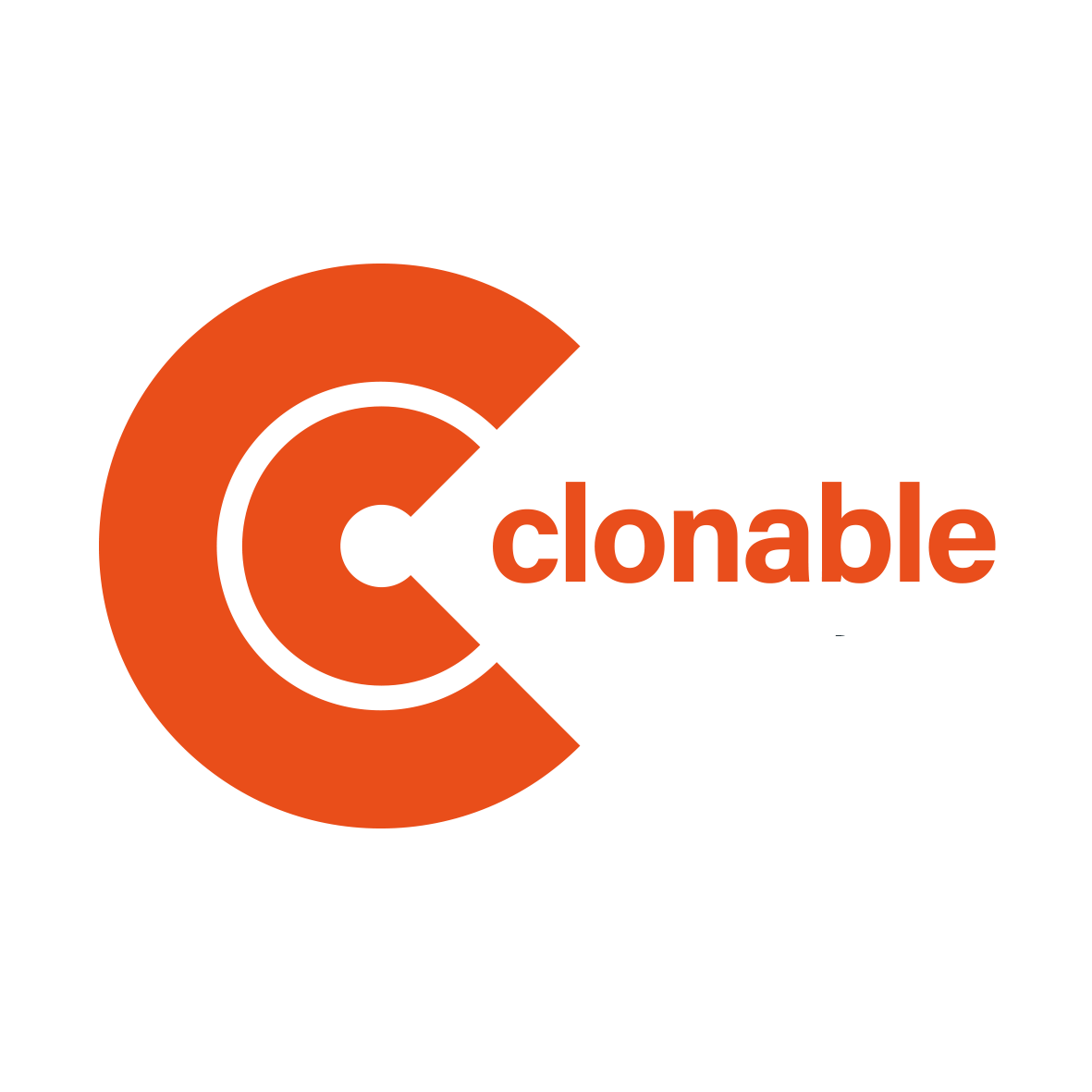 Clonable logo sfondo chiaro